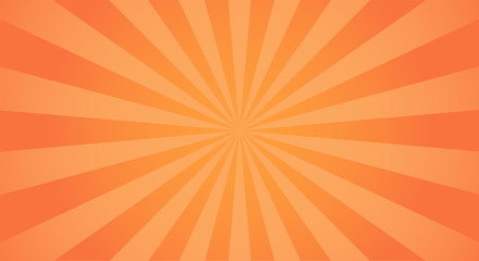 Sunburst light background with sun orange ray.