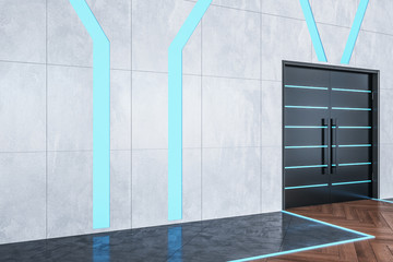 Minimalistic interior hall