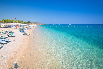 Obraz premium Coast of the Turkish Riviera with amazing beach, Tekirova