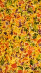 Obraz na płótnie Canvas Cheesy Broccoli Tart Wallpaper Texture