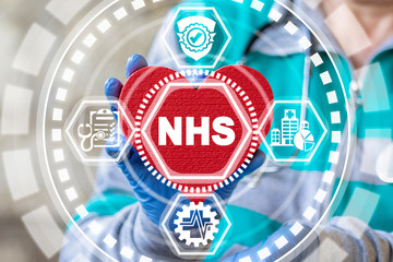 National Health Service (NHS) Concept. Medical Care Insurance Public Department.