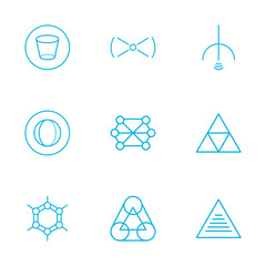 Isolated futuristic line style icon set vector design