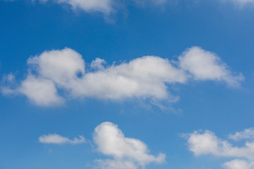 clouds in a blue sky