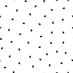 Rhombus simple seamless pattern. White repeatable minimalistic background