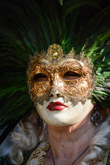 view of lady mask in venice