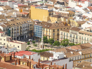 Fototapeta premium Malaga, Andalusien, Spanien - Altstadt und Sehenswürdigkeiten - Panorama