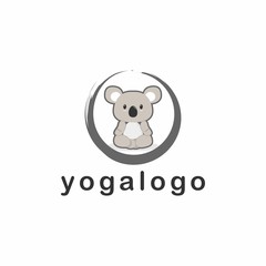 koala logo design concept vector