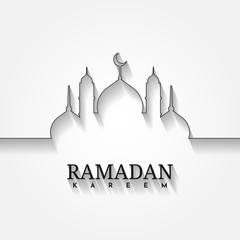 Ramadan Kareem Vector Illustration Template Design