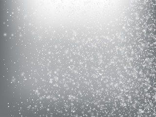 Falling Snow Confetti Winter Vector Background. 