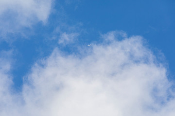  Blue sky with white clouds