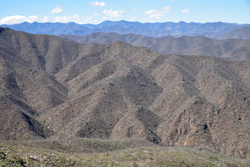 Montagnes de la Sierra Madre au Mexique