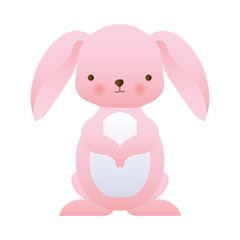 Cute rabbit cartoon vector design