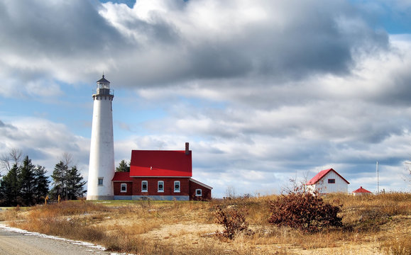 Clouds Over Tawas Point on Lake Huron