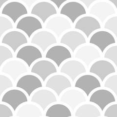 Vector seamless fish scales pattern. Beautiful oriental ornament. Design for fabric, textile, wallpaper, wrapping © Anna