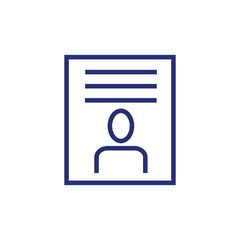 avatar business person in paper document icon