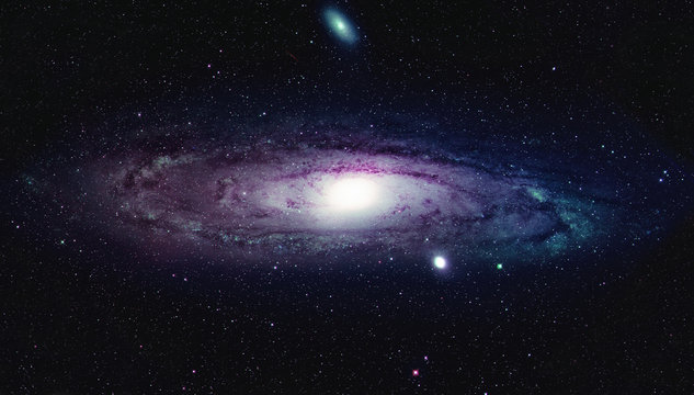 Andromeda Galaxy and surrounding stars