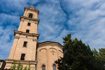 Fototapeta na wymiar Ancient convent San Francesco, in Bagnacavallo, Italy