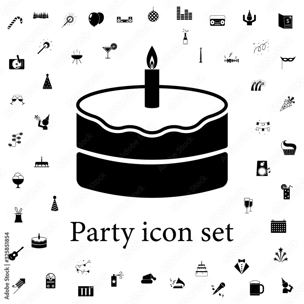 Poster balloons icon. party icons universal set for web and mobile