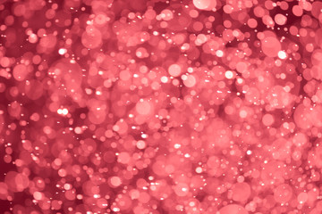 Red glitter bokeh of light.Abstract blurred light