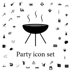 snow spray icon. party icons universal set for web and mobile