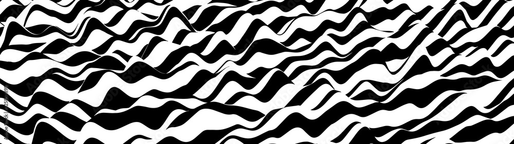 Poster hallucination. optical illusion. twisted illustration. abstract futuristic background of stripes. dy
