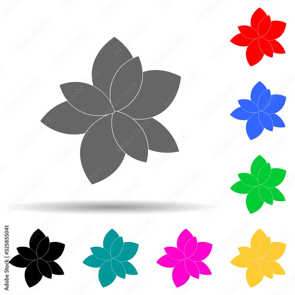 Poster basil multi color style icon. simple glyph, flat vector of plants icons for ui and ux, website or mo