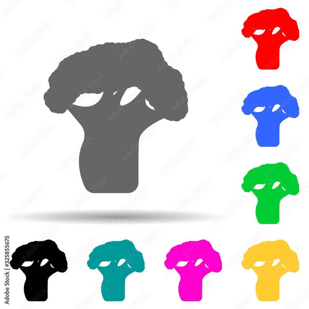 Poster bottle tree multi color style icon. simple glyph, flat vector of plants icons for ui and ux, website