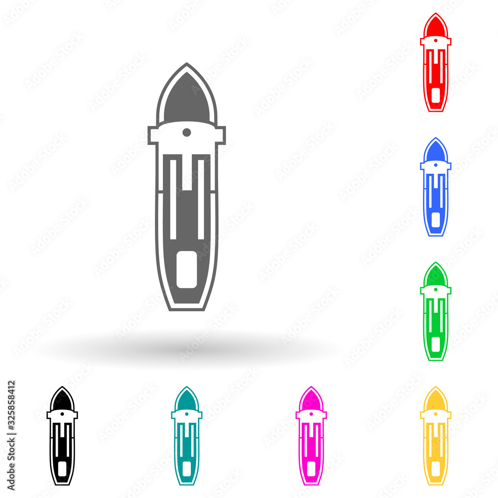 Aufkleber sea ferry multi color style icon. simple glyph, flat vector of ships icons for ui and ux, website or