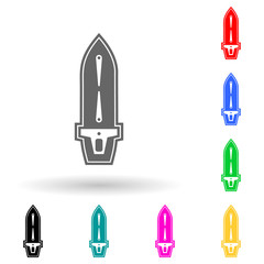 ship multi color style icon. Simple glyph, flat vector of ships icons for ui and ux, website or mobile application