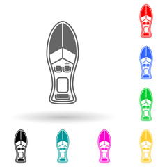 yacht multi color style icon. Simple glyph, flat vector of ships icons for ui and ux, website or mobile application