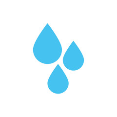 water drops flat style icon