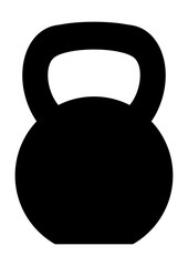gz753 GrafikZeichnung - german - Kugelhantel Symbol. - english - work out / physical exercise / gym / bodybuilding - kettlebell icon. - simple template - DIN A4 xxl g9105