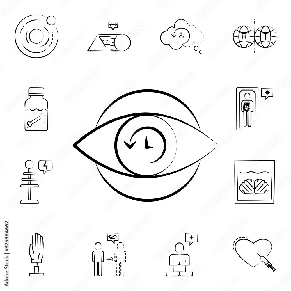 Poster supernatural icon. mad science icons universal set for web and mobile