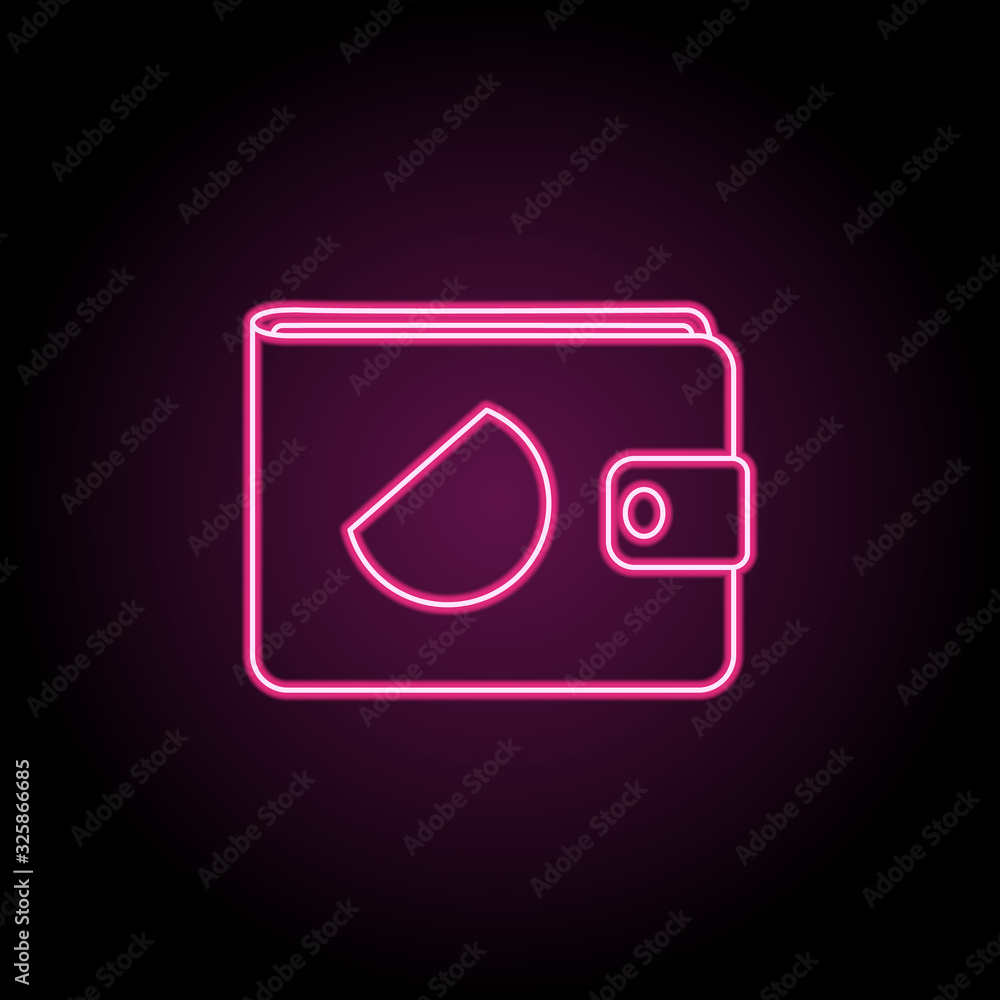 Aufkleber purse icon. simple thin line, outline vector of banking icons for ui and ux, website or mobile appli