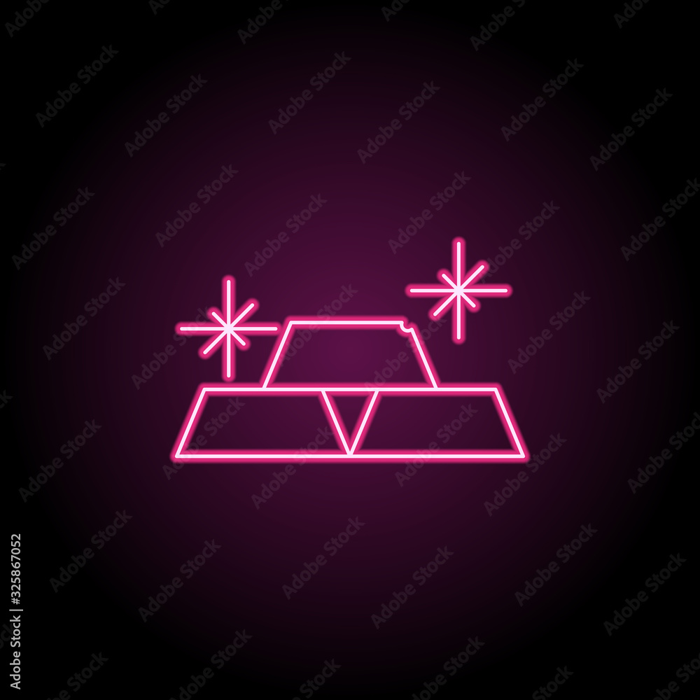 Aufkleber gold bars icon. simple thin line, outline vector of banking icons for ui and ux, website or mobile a