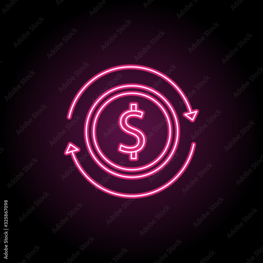 Aufkleber circulation of money icon. simple thin line, outline vector of banking icons for ui and ux, website 