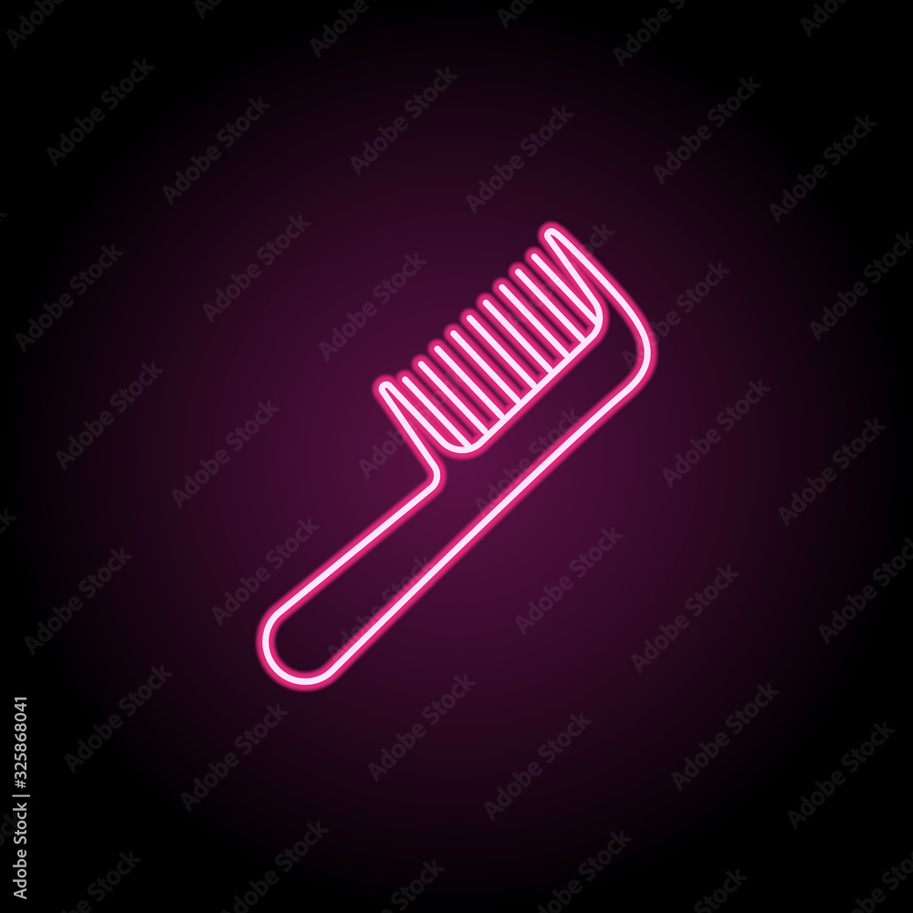 Aufkleber comb icon. simple thin line, outline vector of bathroom icons for ui and ux, website or mobile appli