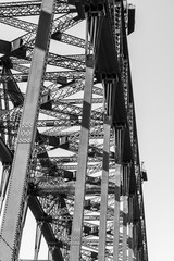 Detail of Harbour Bridge metal structure. Sydney, Australia