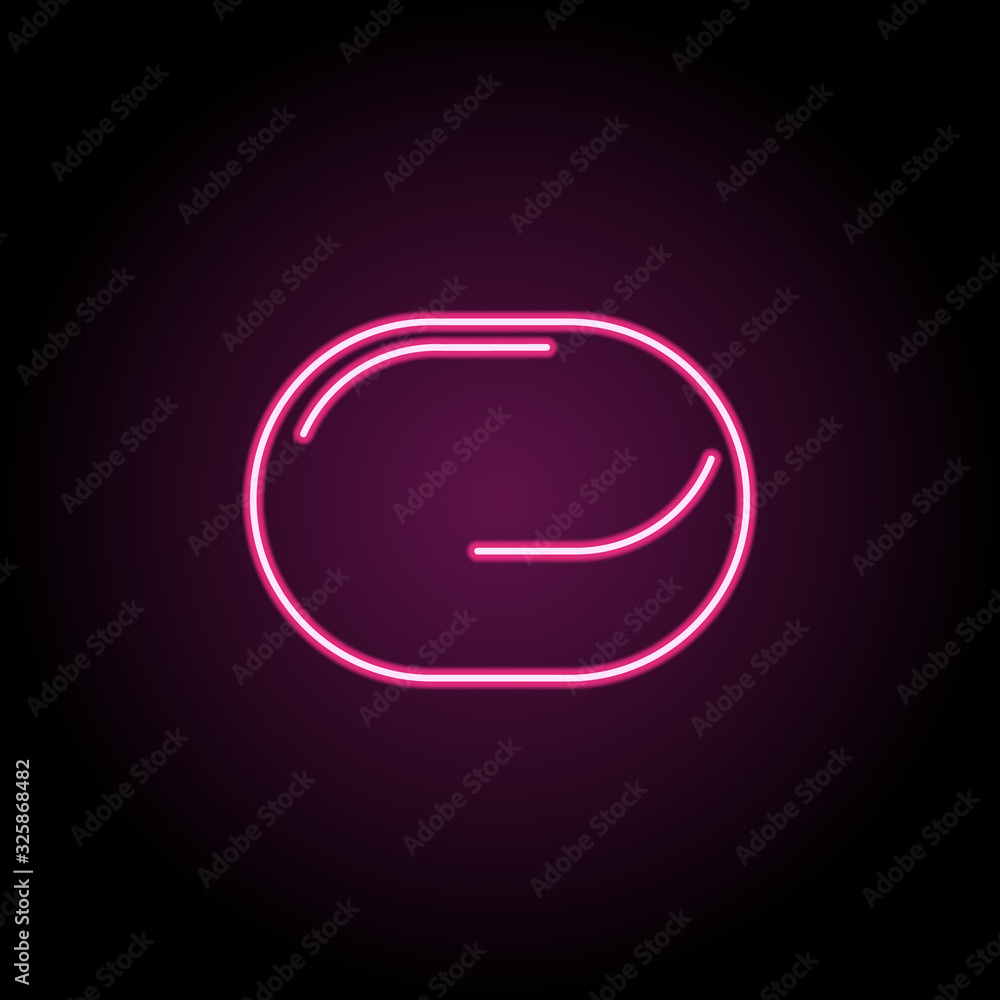 Poster soap pad icon. simple thin line, outline vector of bathroom icons for ui and ux, website or mobile a