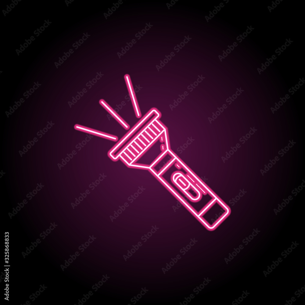 Poster lamp icon. simple thin line, outline vector of camping icons for ui and ux, website or mobile applic