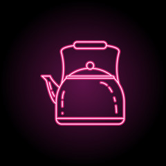 Kettle icon. Simple thin line, outline vector of camping icons for ui and ux, website or mobile application