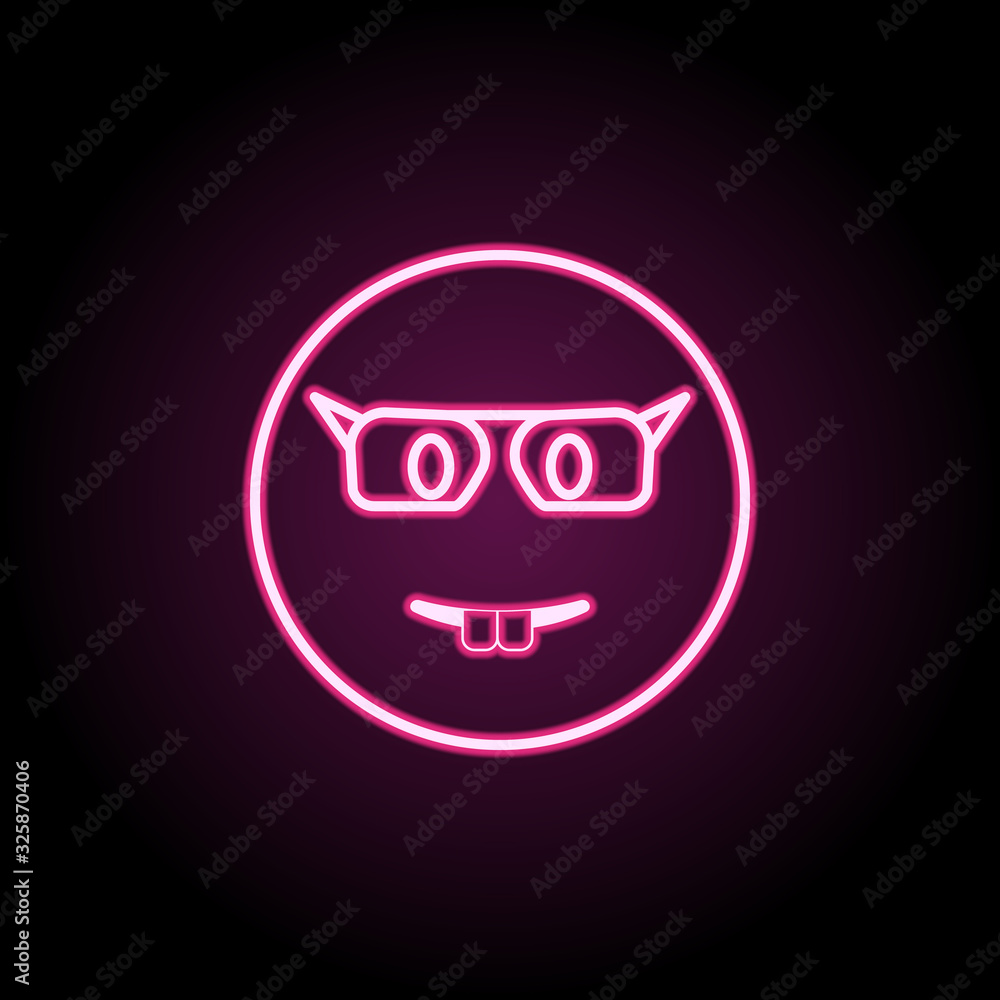 Aufkleber botanist neon icon. simple thin line, outline vector of emoji icons for ui and ux, website or mobile