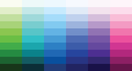 colour set palette vector illustration