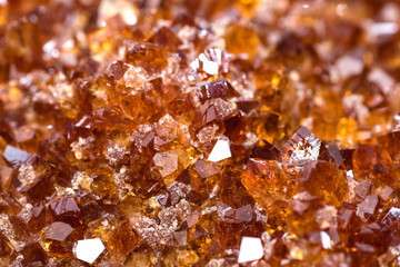 Citrine mineral close up. Gemstone background