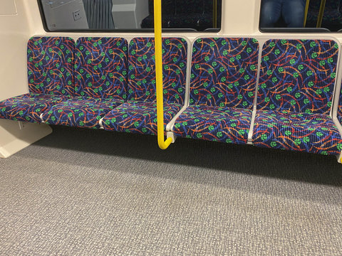 Seating on a urban train