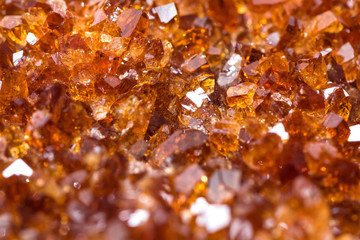 Citrine mineral close up. Gemstone background
