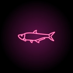 Torpon neon icon. Simple thin line, outline vector of fish icons for ui and ux, website or mobile application