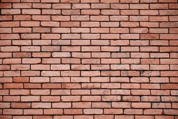 Red brick wall. Texture background