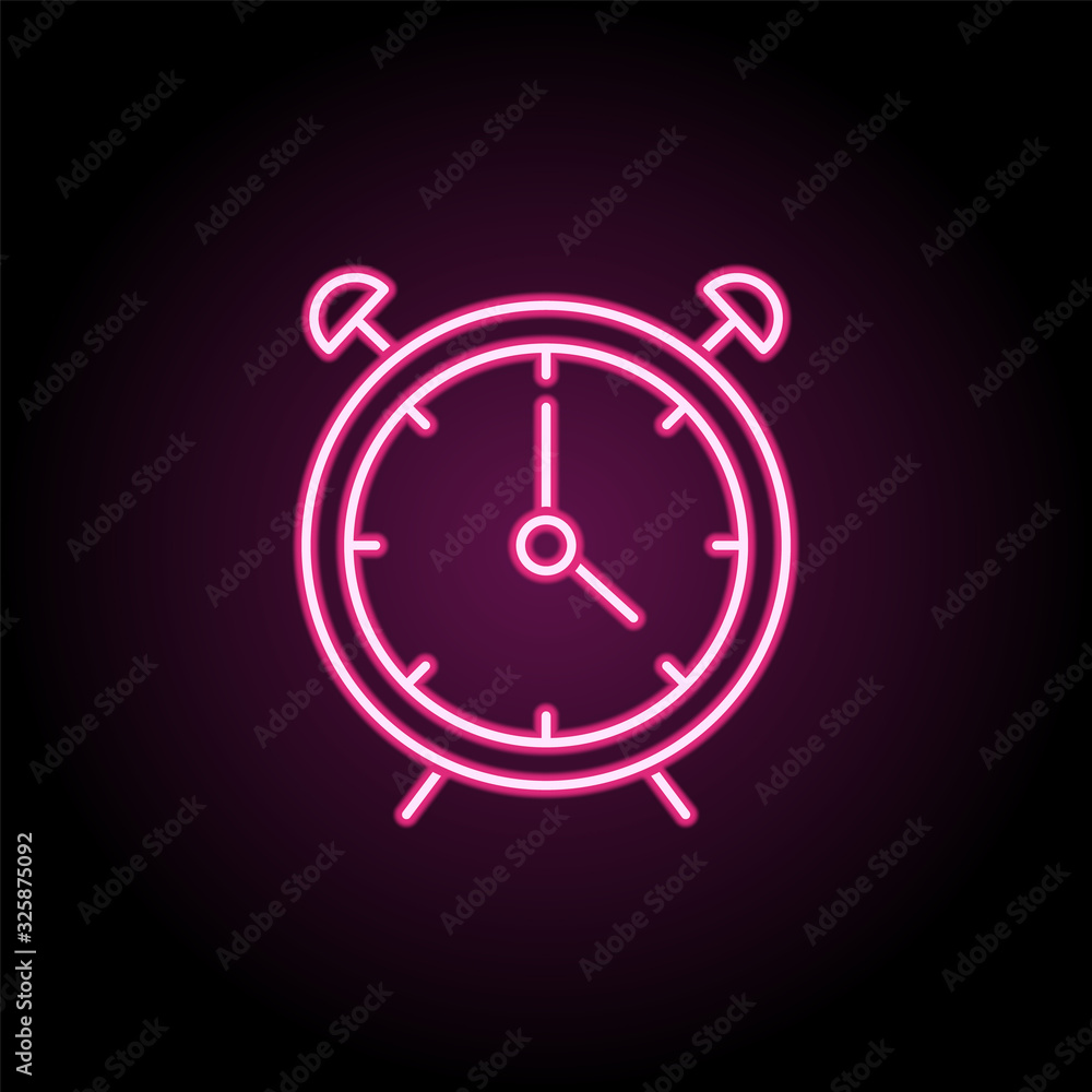 Aufkleber alarm clock icon. simple thin line, outline vector of household icons for ui and ux, website or mobi
