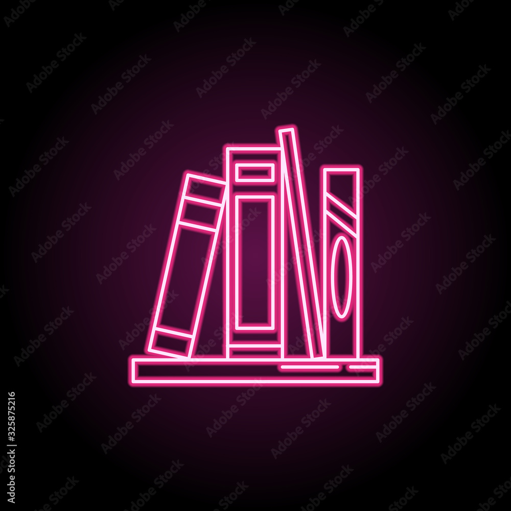 Poster book shelf line icon. simple thin line, outline vector of household icons for ui and ux, website or 